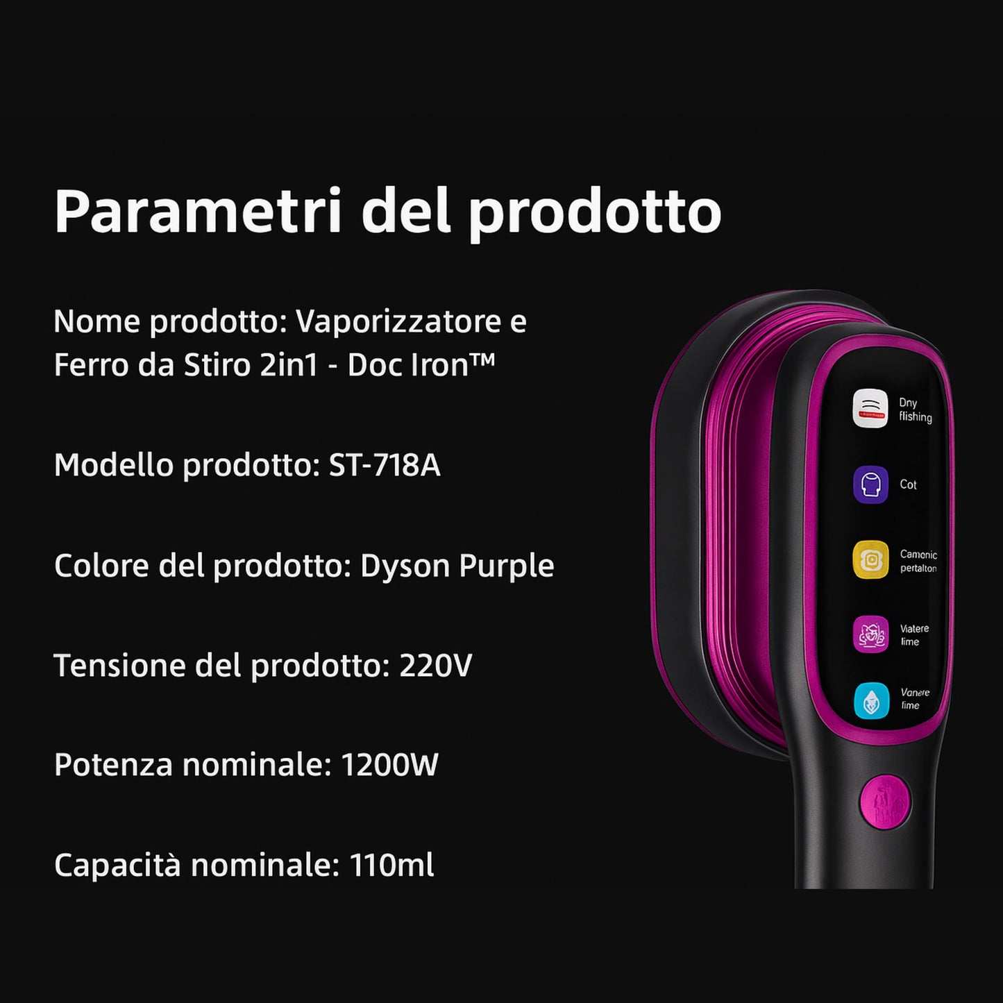 Vaporizzatore e Ferro da Stiro 2in1  - Doc Iron™