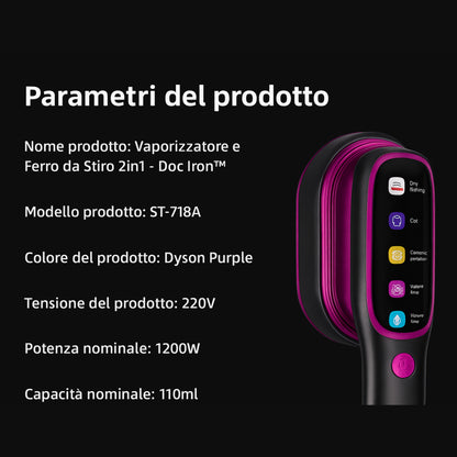 Vaporizzatore e Ferro da Stiro 2in1  - Doc Iron™